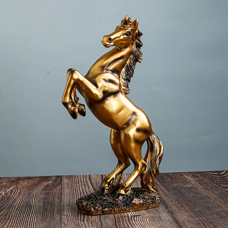 European-style jumping victory horse decoration resin craft wine cabinet desk decoration home ornament m755