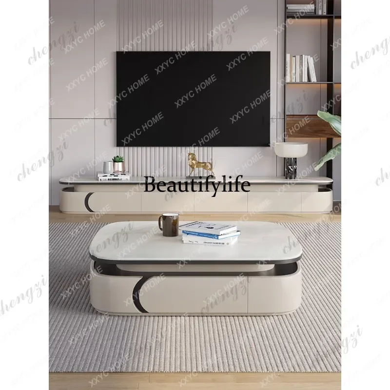 CX coffee table living room home modern simple light luxury high-end coffee table TV cabinet combination