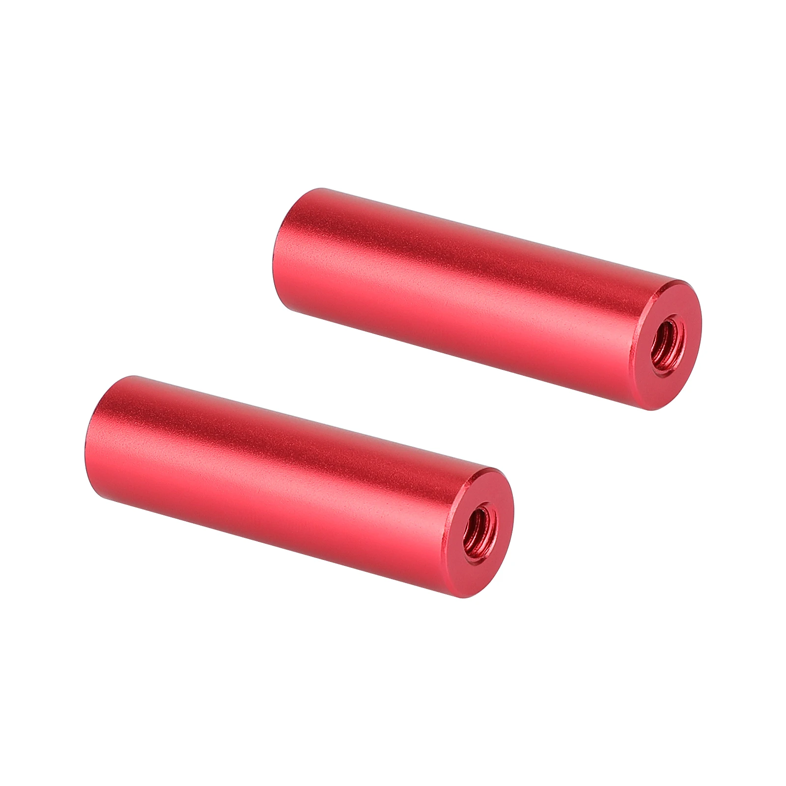 

CAMVATE 2" 15mm Micro Rod Aluminum Made (Red & Black) With Double-ended 1/4"-20 Female Threads (2 Pieces)