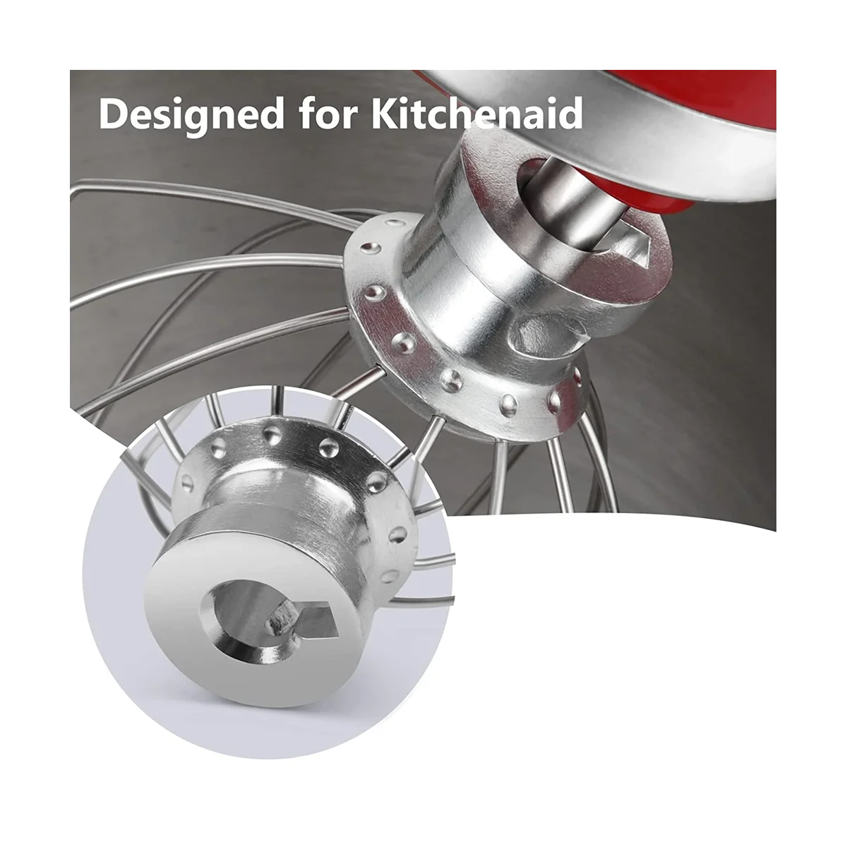 주방 보조 스탠드 믹서용 와이어 채찍, 거품기 부착물, 스테인리스 스틸 에그 크림 교반기, 5QT 리프트 및 6QT
