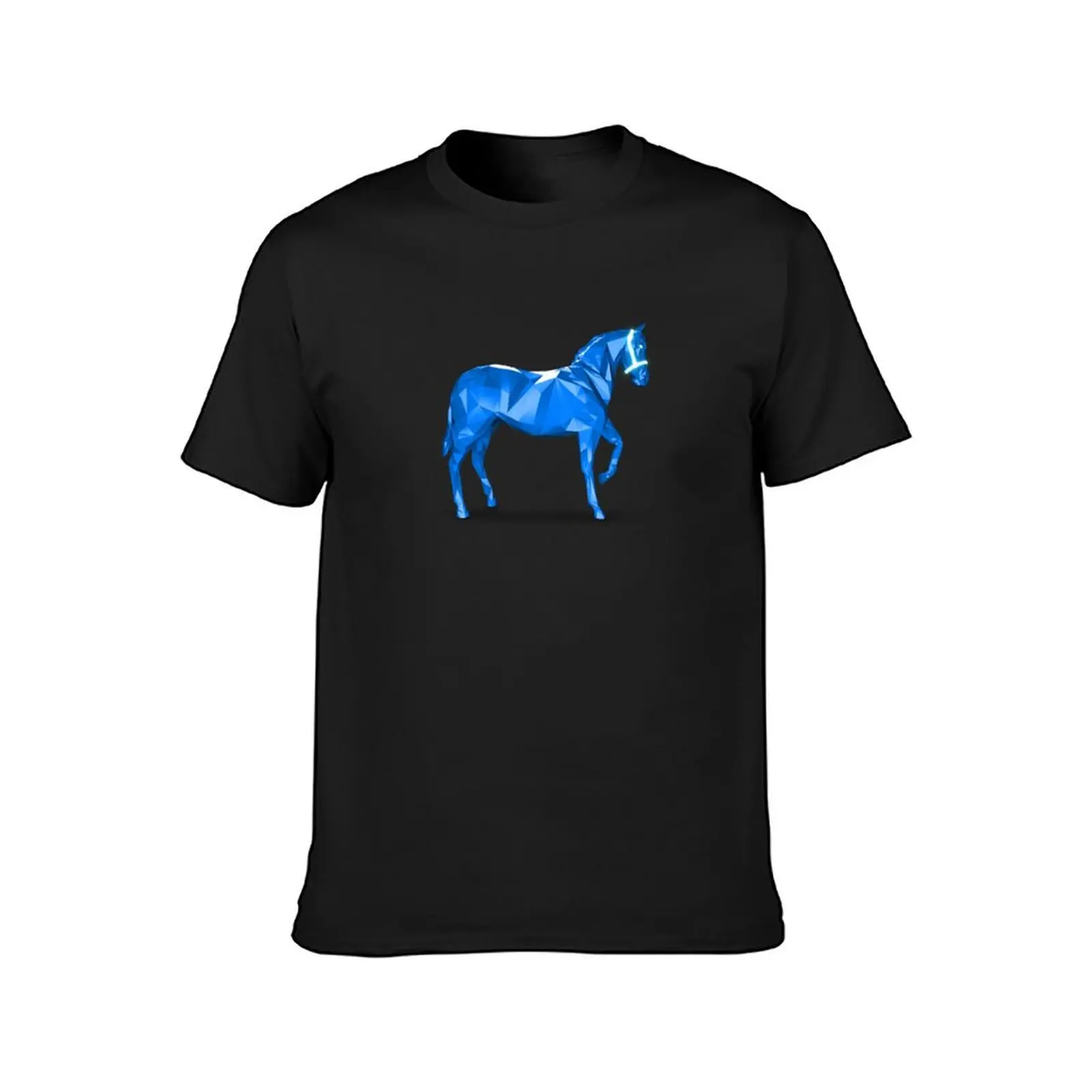 Azure Zed Run NFT HorseSticker T-Shirt oversized tees black t-shirts for men