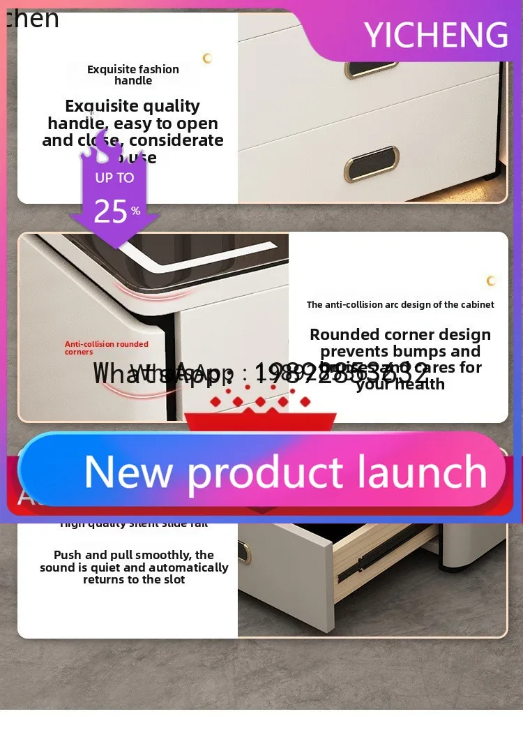 X8  Smart Bedside Table Safe Integrated Multifunctional Bedroom Home Storage Bedside Cabinet home decoration accessories