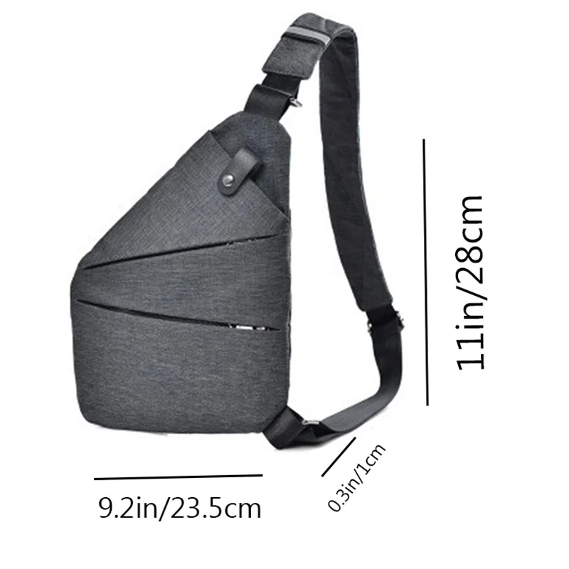 Travel Personal Anti-theft Crossbody Bag Sports Running Invisible Wallet Leisure Multi-functional Anti-splash Men's Chest Bag