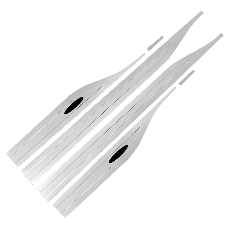 For Toyota RAV4 XA50 2019 2020 2021 2022 2023 2024 RAV 4 Hybrid Car Side Skirt Stickers Cover Side Body Door Trim Accessories