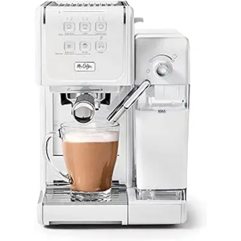 

Mr. Coffee® One-Touch CoffeeHouse+ Espresso, Cappuccino, and Latte Maker, White