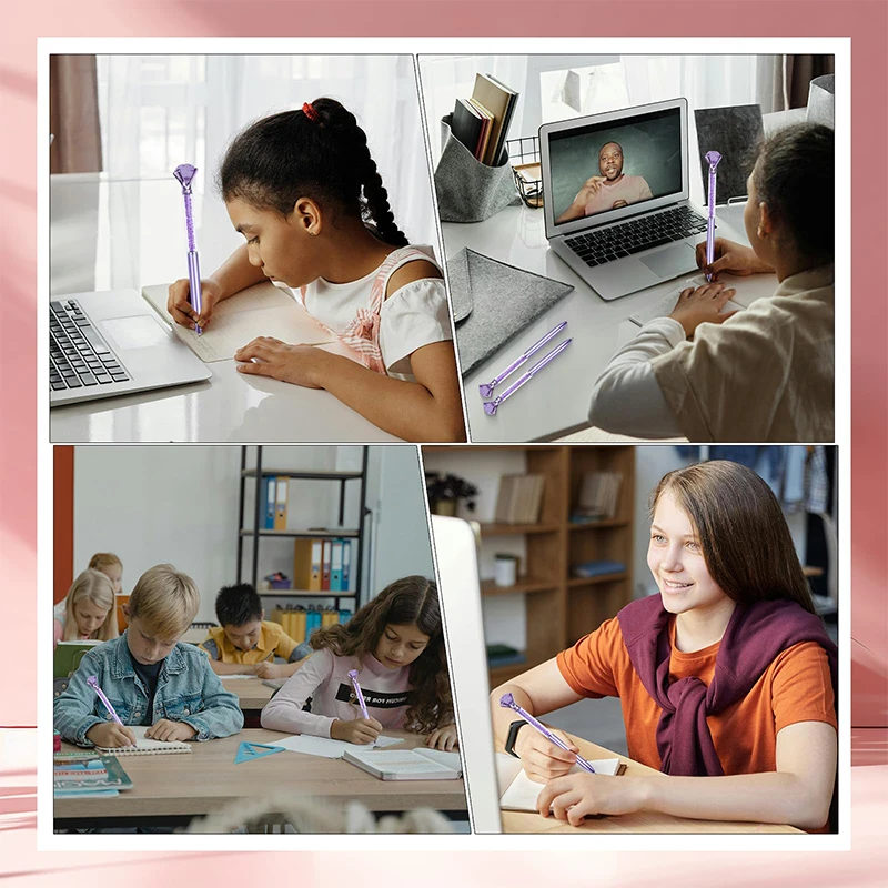 10-100 шт. ручки с кристаллами и бриллиантами, ручки с черными чернилами для офиса, школы, дома и подарка