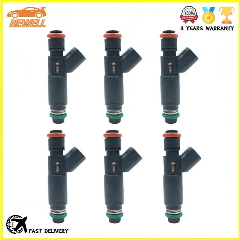 6pcs 2M2E-A7B AJ51-13-250 Fuel injector For FORD MONDEO 2001-2004 V6 2.5L MAZDA 6 2003-2008 V6 3.0L MPV 2002-2006 V6 3.0L