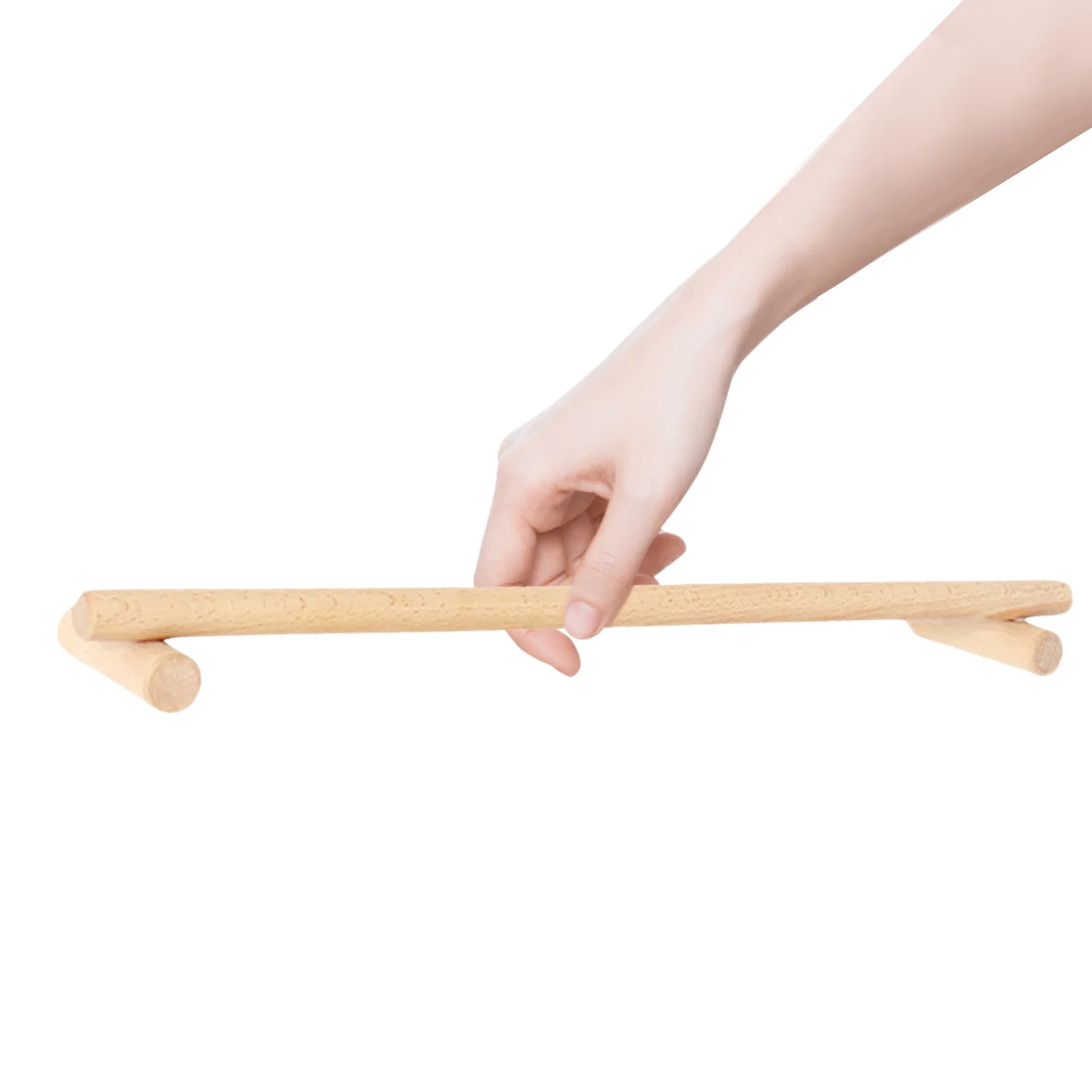 

1Pcs 45Cm Simple Wooden Towel Rack Single Bar No Drill Hanger for Bathroom Kitchen Wall Mounted Hand Towel Holder Rustic Storage