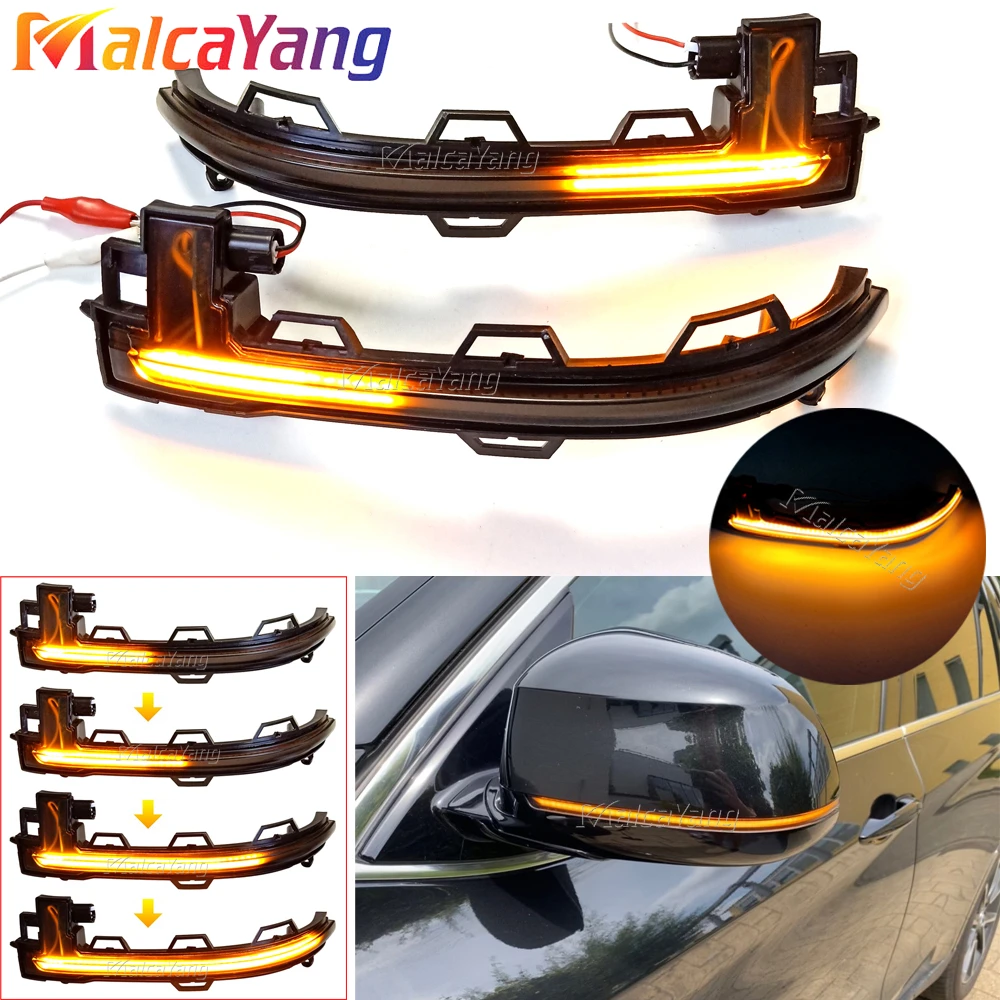 

1 Set Dynamic Blinker Turn Signal LED Light For BMW X3 X4 X5 X6 F25 LCI F26 F15 F16 2014 2015 2016 2017 2018 Rearview Mirror