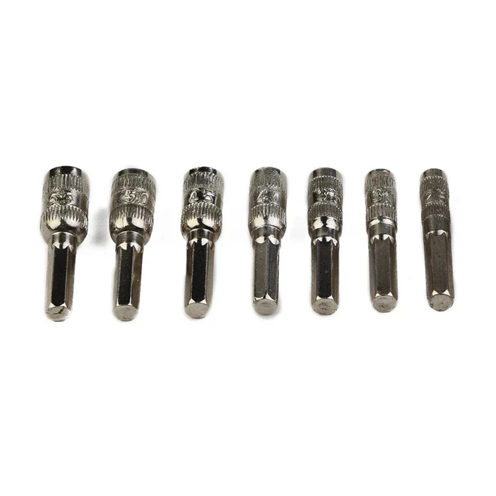 Brand New High Quality Practical Hex Socket Hex Shank Driver Metal 6 Point 7Pcs/Set Hand Tools Hexagonal Shank