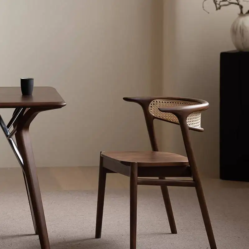 

Luxury Wooden Dining Chairs Restaurant Rustic Comfortable Cheap Dining Chair Nordic Solid Wood Silla Para Comedor Home Furniture