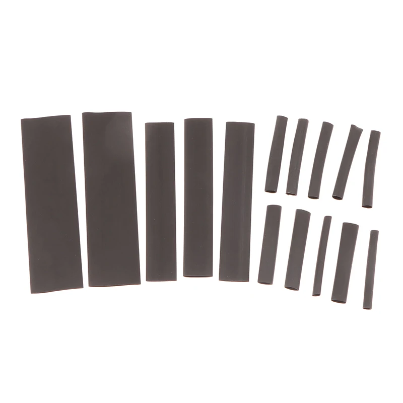 

Black Thermal Shrink Tube Set, Heat-Resistant Wire Wrap, Electrical Cable Insulation Sleeves Protector