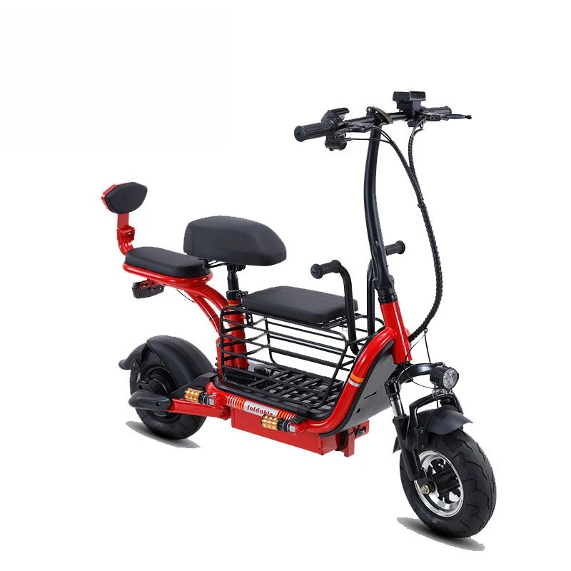 Parent-child two-wheel electric bicycle pet shopping with baby car skateboard foreign trade cross-border electric vehicle
