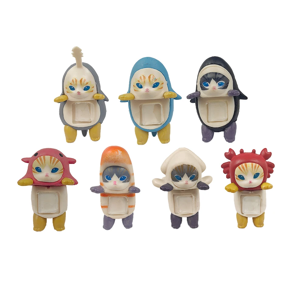 2026Best seller Shark Cat Blind Box Mini Figure Party Series Blind Box Trendy Play Decoration Creative  Birthday Christmas Gifts view 4