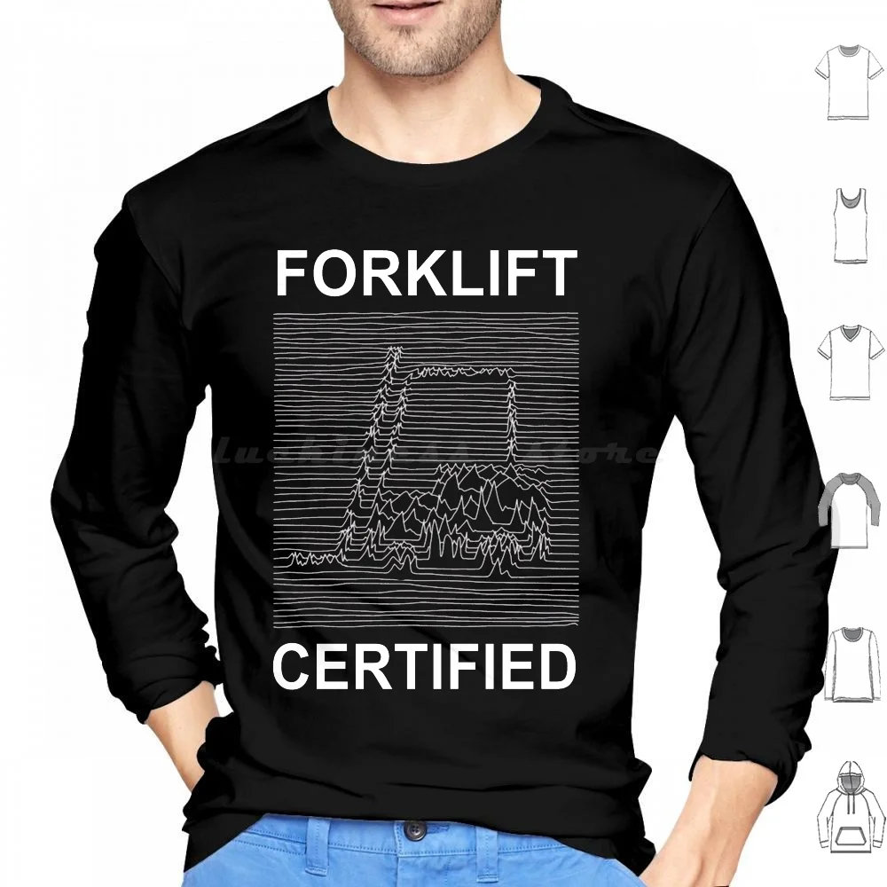 Forklift Certified Division Hoodie cotton Long Sleeve Forklift Certified Certified Forklift Meme Certified Forklift Driver