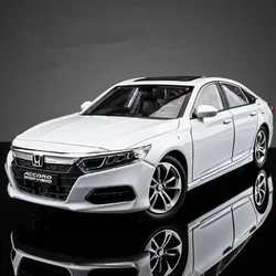 1:24 HONDA Accord Alloy Car Model Diecasts & Toy Vehicles Metal Car Model High Simulation Sound and Light Collection Kids Gifts
