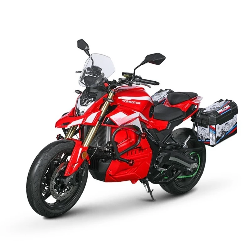 SXLL Super 170KM/H 96V120Ah Lithium Battery 15kW Water Cooling Middle Chain Motor ADV Electric Motorcycle for Adult