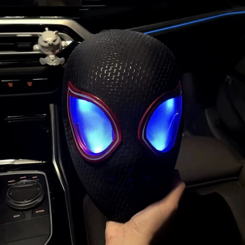 스파이더맨 Spider-Man Headgear Movable Eyes Cool Cosplay Accessory Manual Electric Amazing Mask Gift For Festivals Party Display view 6