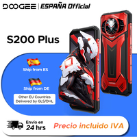 DOOGEE S200 Plus 5G AI Rugged Phone dimension 7300 Gaming Phones 1.32 Rear Display 12 + 512GB 6.72 10100mAh Battery Smartphone