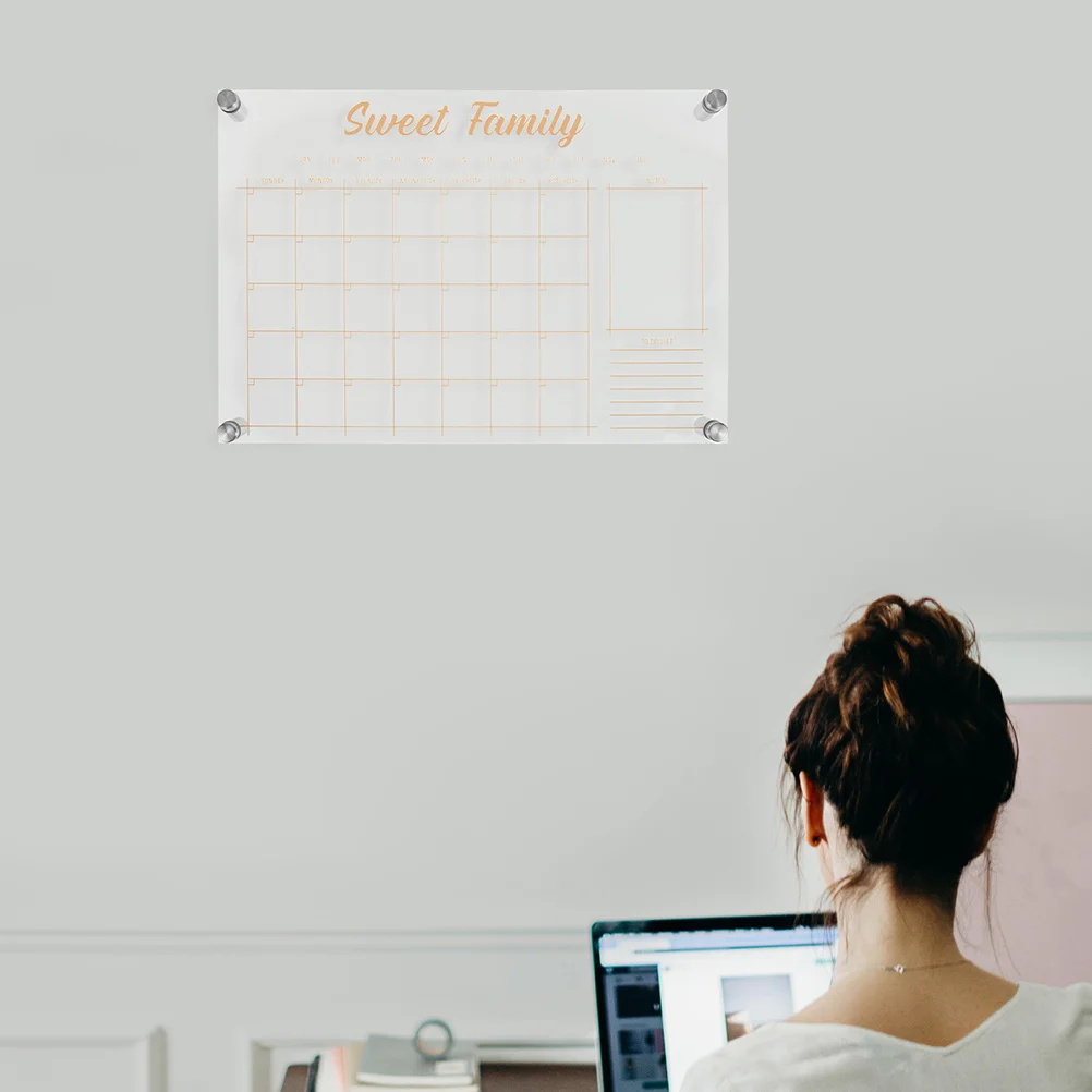 1 مجموعة متعددة الوظائف رسالة الاكريليك قابل للمسح مذكرة لمكتب المدرسة استخدام خطة أسبوعية ملاحظة عرض مجلس الطلاب العملي #4