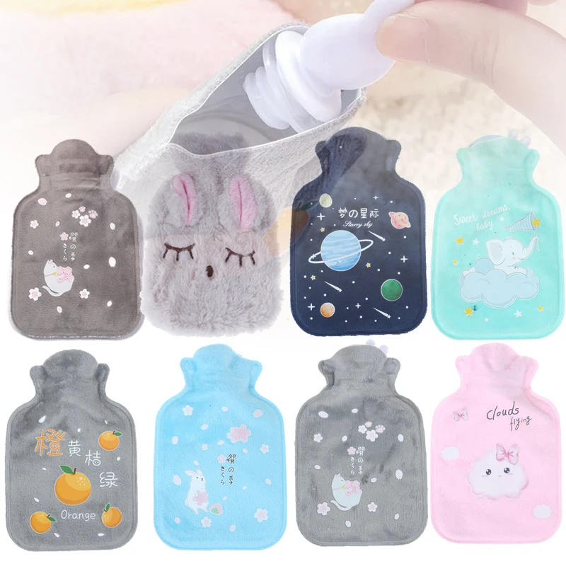 

1pc Kawaii Plush Hand Warmer Cute Cartoon Girl Heart Y2k Carry-On Water-Filled Hot Water Bag Keep Warm