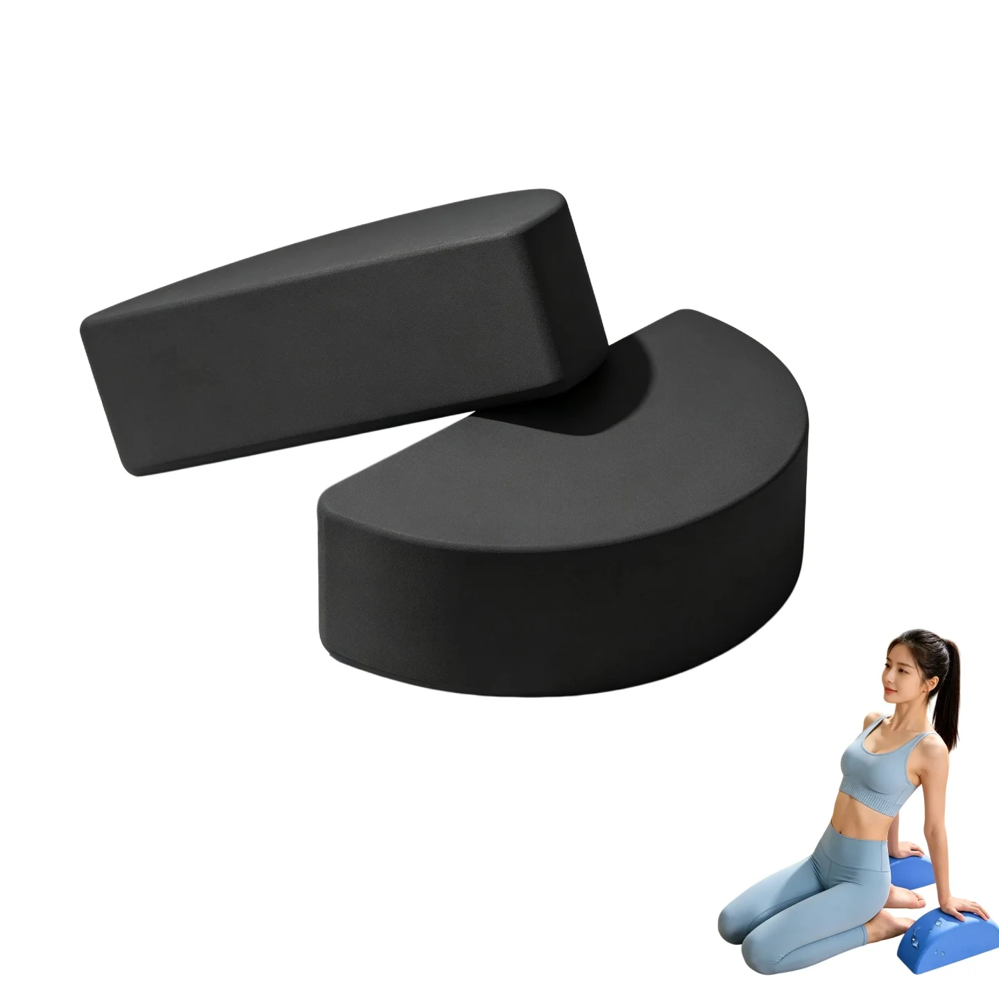 Yoga Building Blocks Half Round  Pilates Bricks Reinforcement Mats Sports Supplies Exercise Home Exercise Equipment Fitness Eva