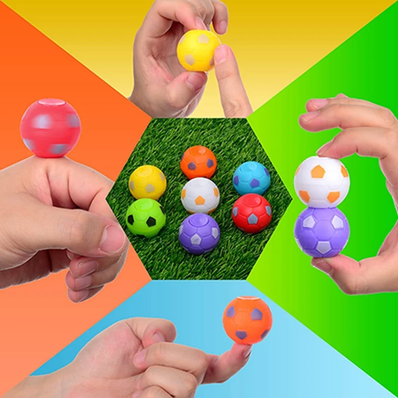 10/20PCS Football Finger Spin Toy School Kindergarten Soccer Party Favor Gift Guests Kids Birthday Party Gift Bag Filler Pinata