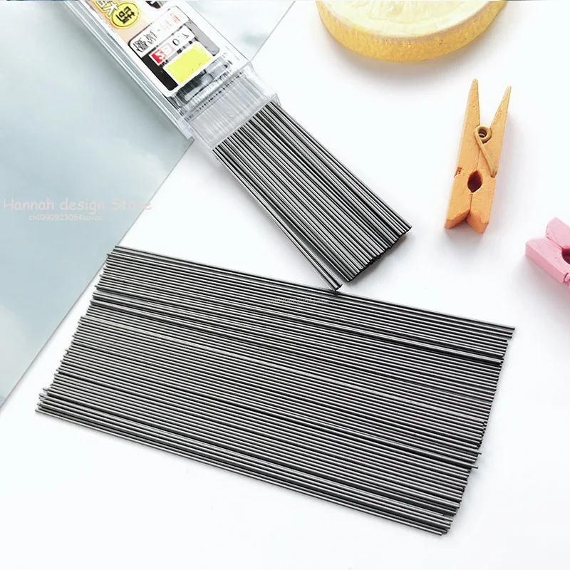 100Pcs/Box Cute Bear Mechanical Pencil 0.5mm 0.7mm Graphite Lead 2b Mechanical Pencil Refill Plastic Automatic Pencil Lead