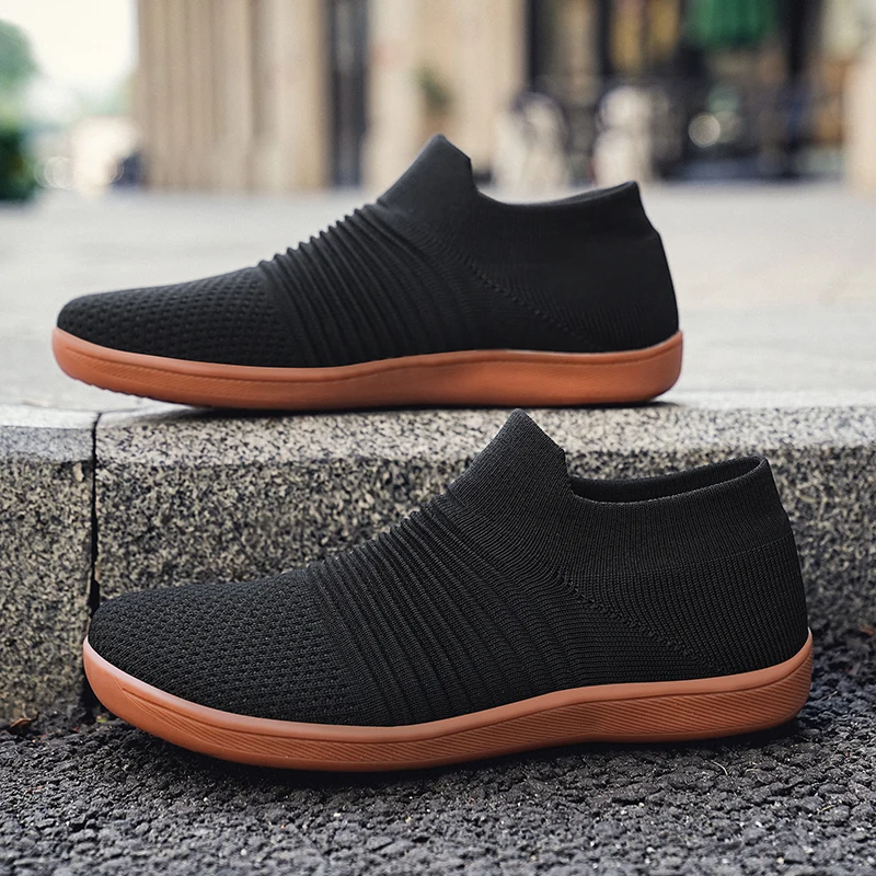 Wide Toe Barefoot Shoes Women Men Sneakers Outdoor Casual Shoes Mesh Lightweight Breathable Summer Travel Shoes Solid Size 36-45