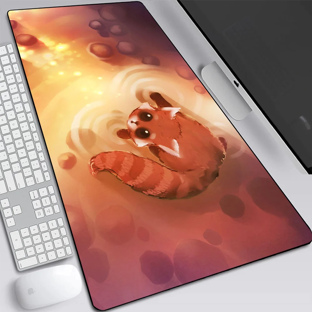 Cute Cartoon Fox Large Gaming Mouse Pad Computer Laptop Mousepad Keyboard Pad Desk Mat PC Gamer Mouse Mat XXL Office Mausepad