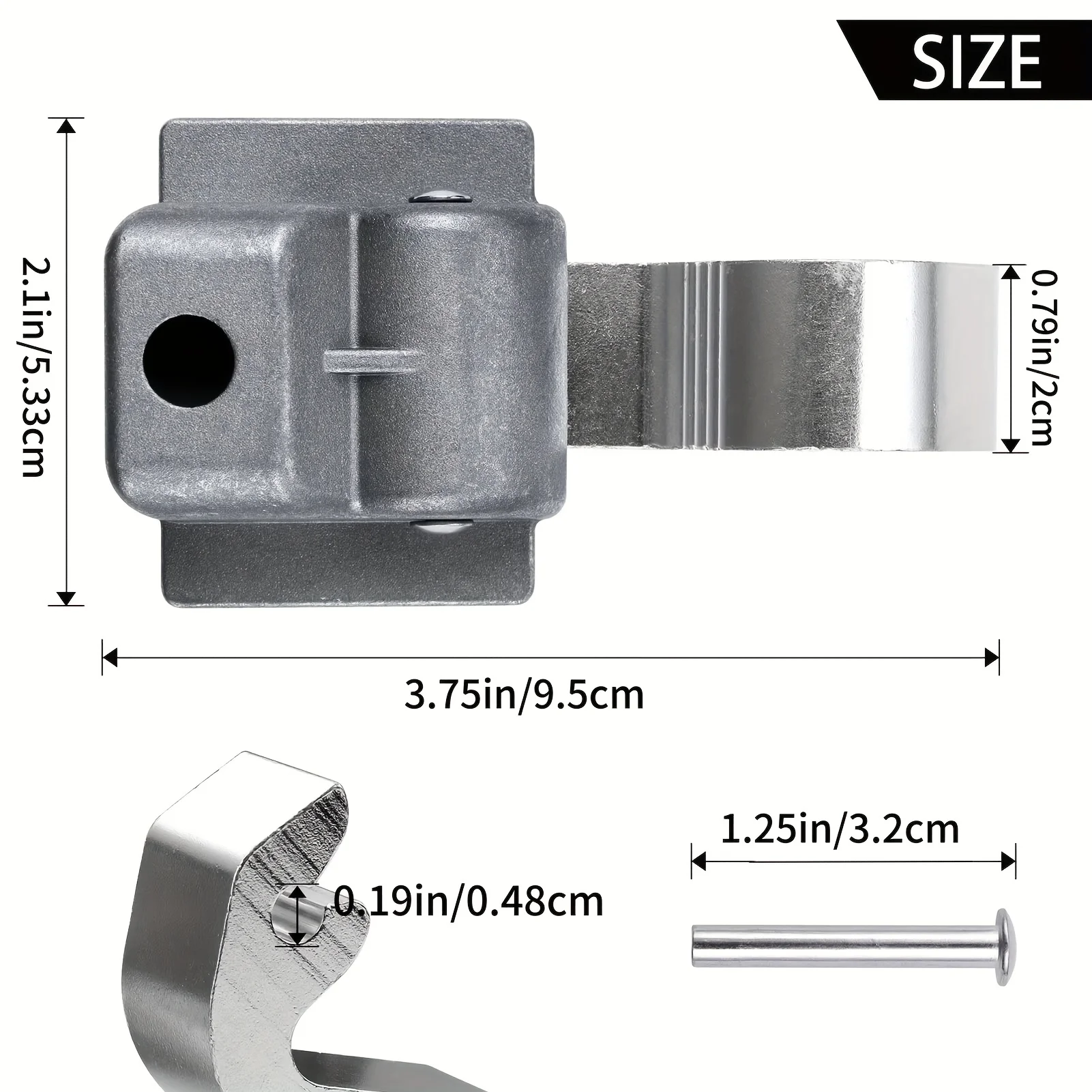 2 Pack RV Awning Rafter Rivet Slider Asm for Dometic A&E 9000 8500 830463P RV Awning Arm Parts for RV Camper Trailer Motorhome