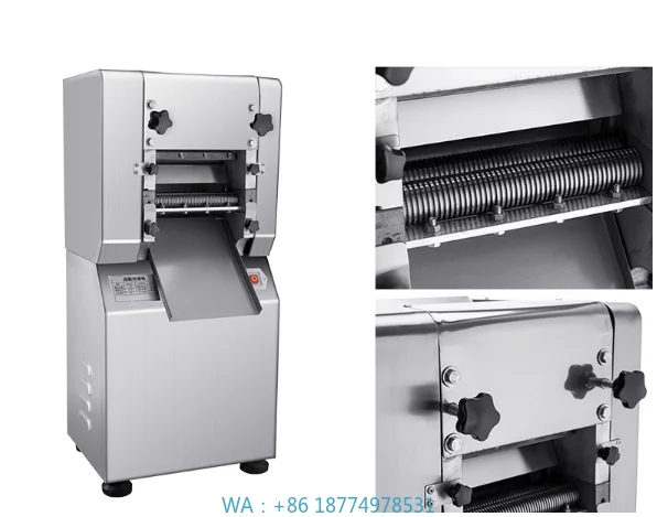 Máquina automática de fideos de acero inoxidable JC-150, cortador de fideos de alta calidad, máquina laminadora de masa, Pasta Manual