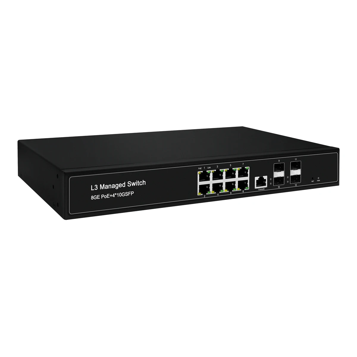 4*10G Uplink L3 Managed 10/100/1000Mbps Giga 8 Ports POE/Non POE Switch