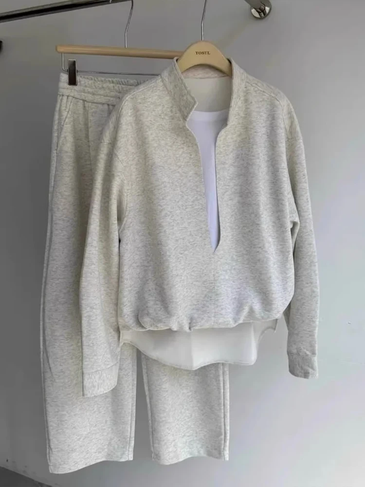 

Повседневный комплект из спортивной толстовки с v-образным вырезом и брюками для мальчиков-подростков Cool Lazy Sle, осенняя спортивная одежда для отдыха, длинные брюки све, молодежная мода