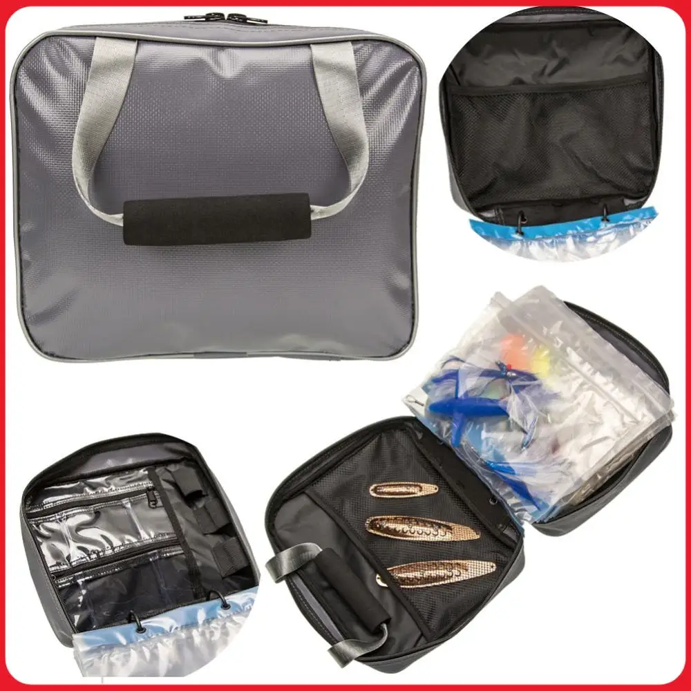 

Fishing Tackle Binder Fishing Rig Bag Fishing Lure Soft Bait Storage Bag for Soft Lure Jig Leader Rig