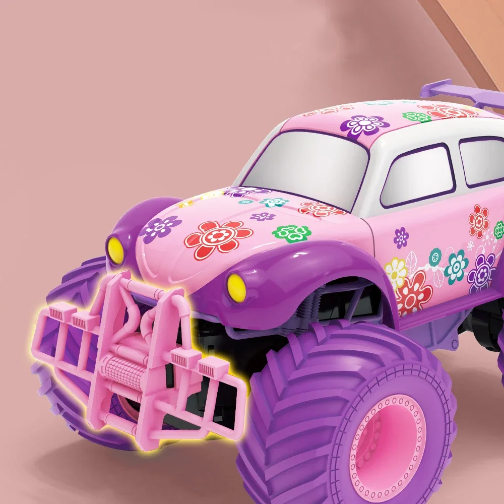 JJRC-Voiture radiocommandée tout-terrain radiocommandée pour enfant, véhicule d'escalade radiocommandé de couleur rose, 2.4G