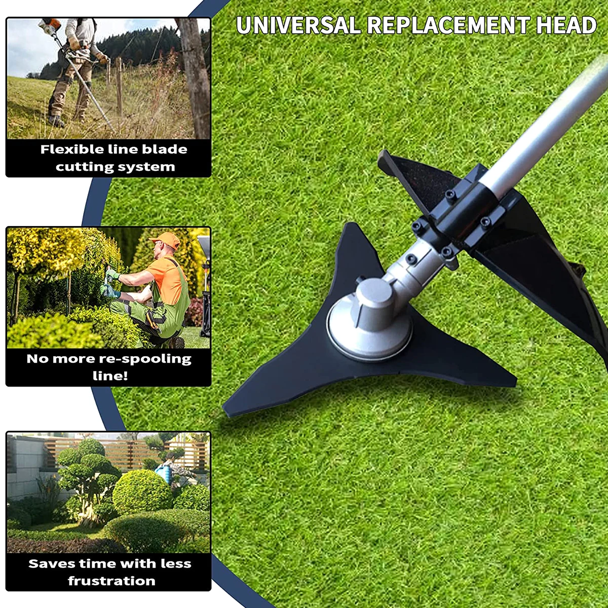 3 歯ブラシカッターブレード 255 ミリメートル/10 インチ直径ウィーダーイーターブレードトリマー芝刈り機アクセサリー交換刃