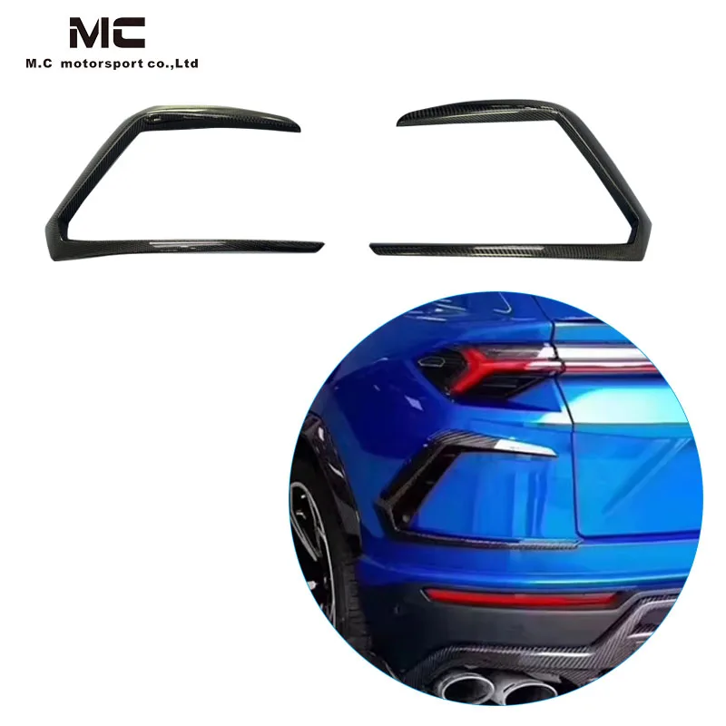 

For Lamborghini Urus Carbon Fiber Rear Canards Rear Bumper Trims