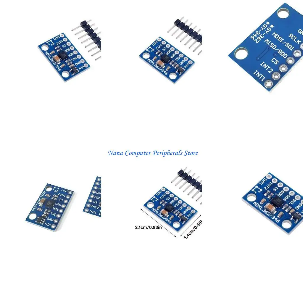 F68C ADXL362 3-Axes Digital Accelerometer Sensors Module with SPI Interfaces Board Replacement for Robotics Wearables