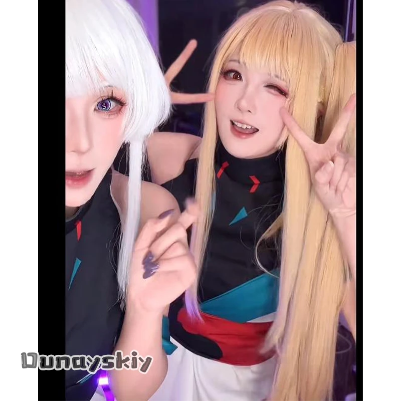 

Новый наряд BankaiMode*Kaguya: комбинезон с асимметричным подолом, парик, новая сценическая униформа для айдол-группы, косплей, аниме-принцесса Кагуя!