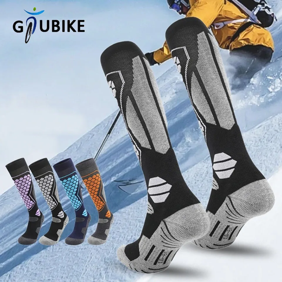

GTUBIKE Ski Socks Thick Cotton Sports Snowboard Cycling Skiing Soccer Socks Men Women Moisture Absorption Thermal socks