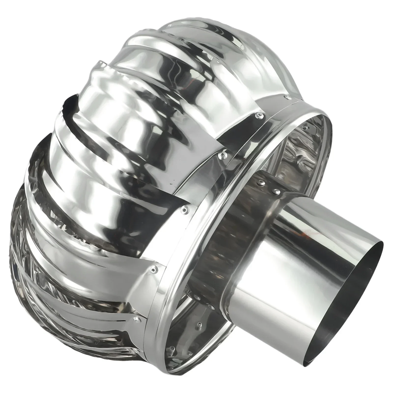 Rotating Wind Cap Rainproof Stainless Steel Easy Installation Protects Flue Pipe Moisture Resistant Anti downdraught