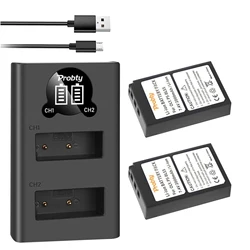 2000mAh BLS-5 BLS5 BLS-50 BLS50 Battery or LED USB Charger for Olympus PEN E-PL2 E-PL5 E-PL6 E-PL7 E-PM2 OM-D E-M10 E-M10 II