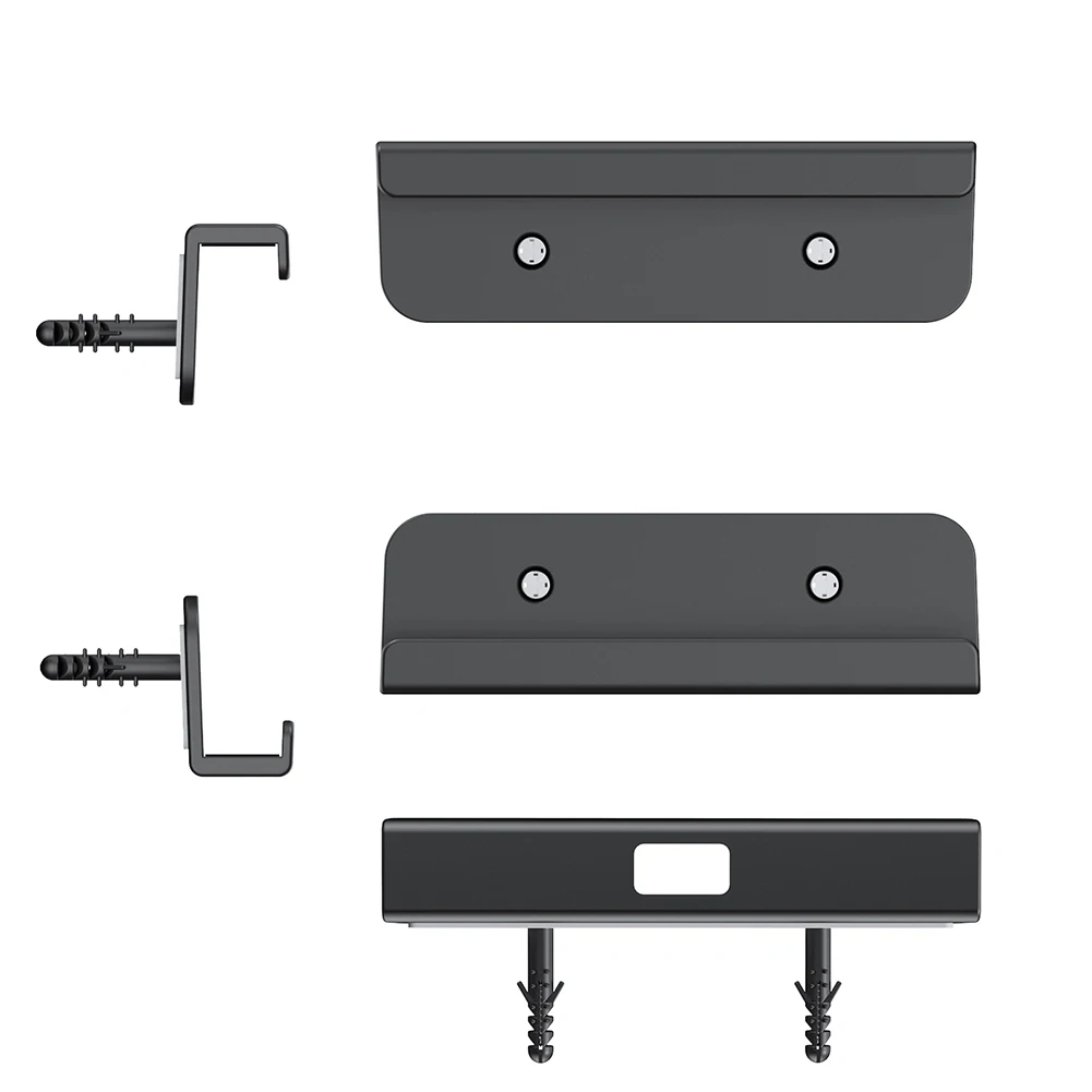 2 Pcs Universal Wall Mounted Tablet Stand Holder Fixed by Adhesive Or Screw for Tablet/Mobile Phone/E-Reader/Remote Control