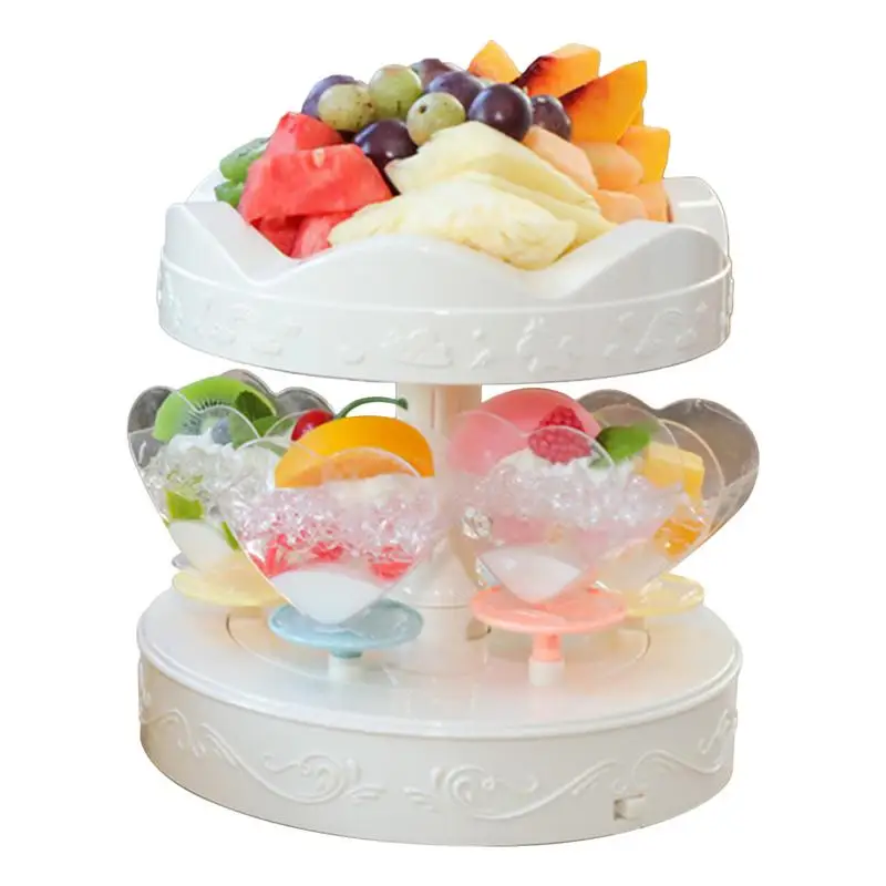 

Rotating Cupcake Display Spinning Cupcake Holder Dessert Turntable Large Capacity Dessert Table Cupcake Stand Set