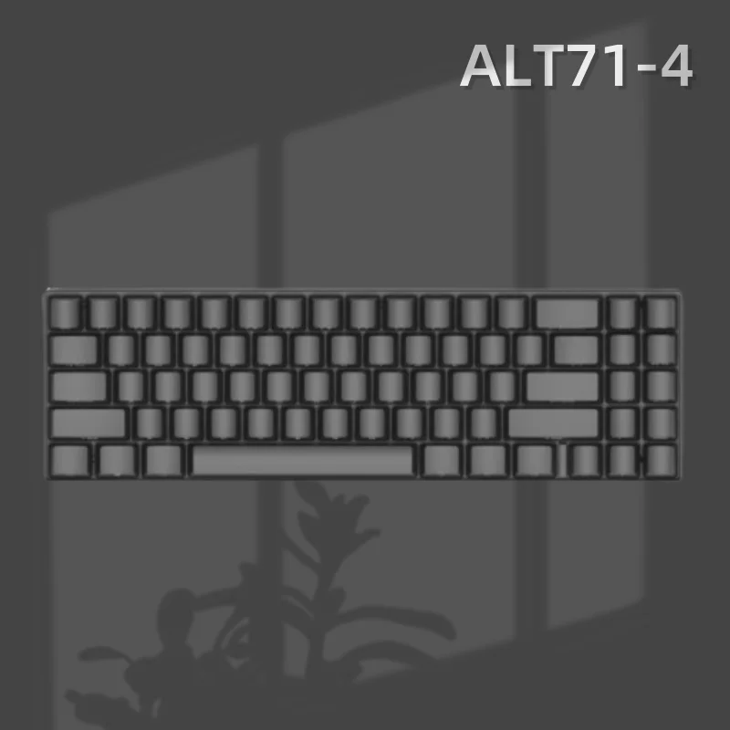 

Ganss ALT 71C PBT side engraved mechanical keyboard Key layout is reasonable Excellent handling experience Comfortable to touch