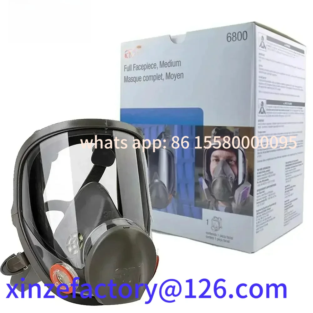 

Customizable 6800 Painting Spraying Respirator Gas Mask Industry Chemcial Full Face Safety Work