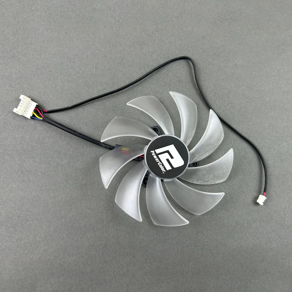 لتقوم بها بنفسك مروحة التبريد 95 مللي متر 4pin FD10015H12D RX6600XT 6650 GPU مروحة ل Powercolor RX 6650 6600 XT 7600XT Hellhound بطاقة الرسومات مروحة