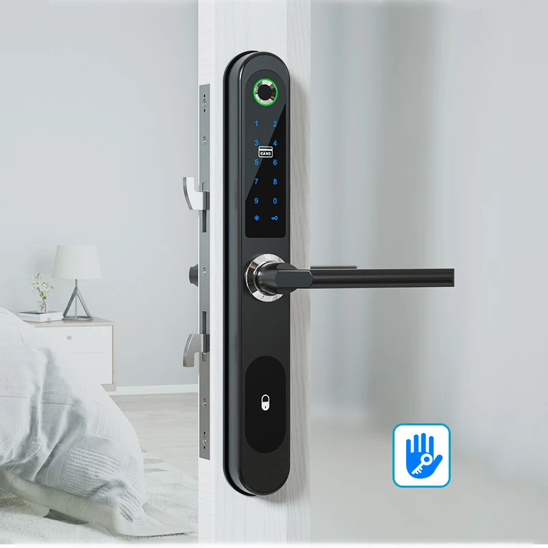 TTlock Bluetooth Smart Lock Keyless fechadura digital Fingerprint Password Door Lock on Slim Door