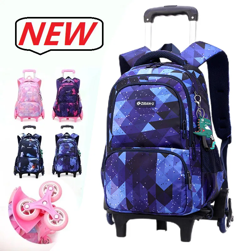 

New Rolling Bagpack Mochilas Para Mujer School Bags for Girls Sacoche Homme Wheels Backpack Men Frete Gratis Sac A Dos Enfant